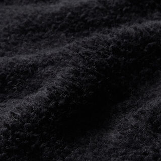 Plain cotton sherpa – black, 