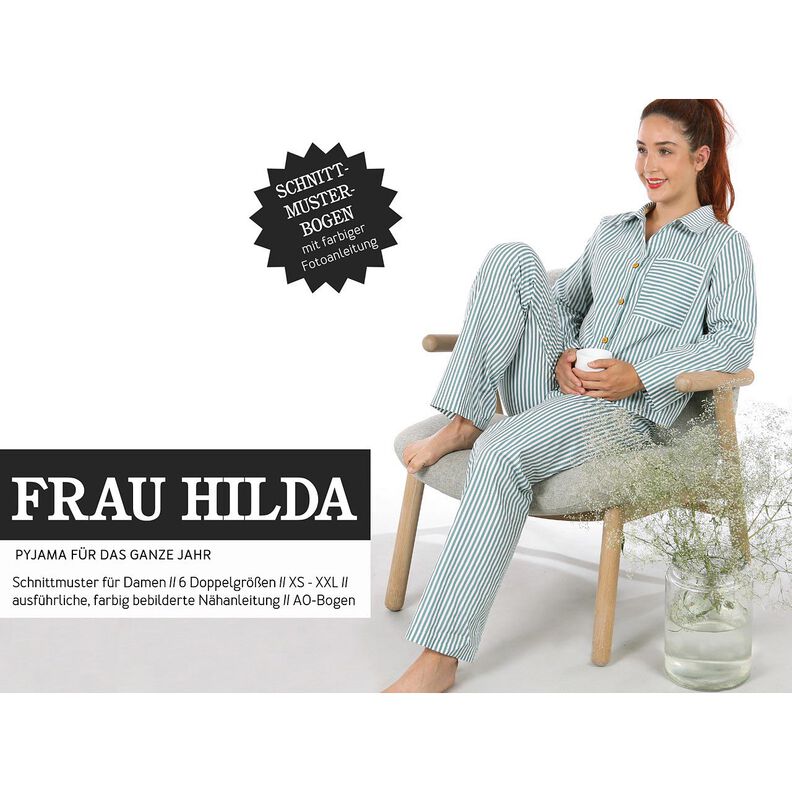 FRAU HILDA Short and long length pyjamas | Studio Schnittreif | XS-XXL,  image number 1