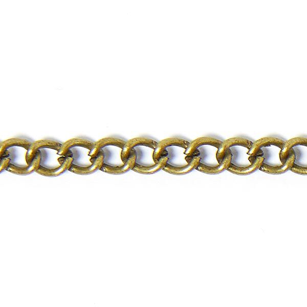 Link Chain [3 mm] – antique gold metallic,  image number 1