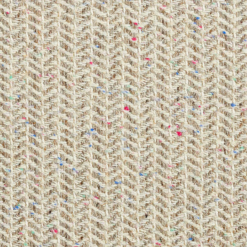 Herringbone Wool Blend Coating Fabric – taupe,  image number 1