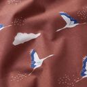 Cotton Poplin Cranes – carmine, 