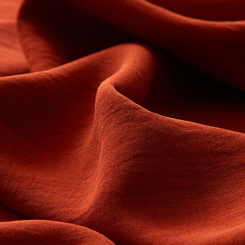 Plain Crushed Blouse Fabric – terracotta,  image number 2