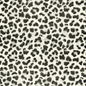 Stretch velour snow leopard – ivory/black, 