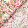 Cotton Poplin romantic flowers – pink/beige,  thumbnail number 4