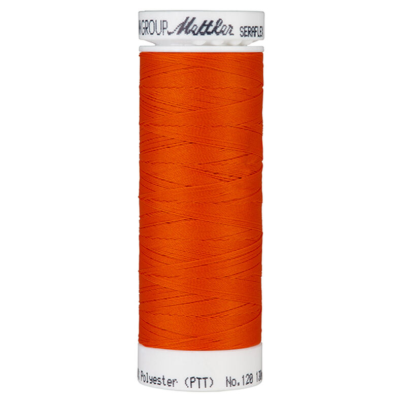Seraflex Stretch Sewing Thread (0450) | 130 m | Mettler – orange,  image number 1