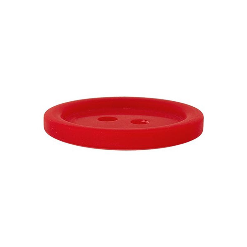 Basic 2-Hole Plastic Button - red,  image number 2