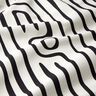 Decor Fabric Half Panama abstract striped pattern – black/ivory,  thumbnail number 2