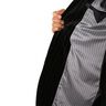 Lining Fabric Jacquard narrow and wide stripes – grey/dark grey,  thumbnail number 5
