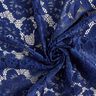 Stretch Lace Blossoms and leaves – navy blue,  thumbnail number 4
