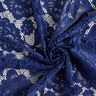 Stretch Lace Blossoms and leaves – navy blue,  thumbnail number 4