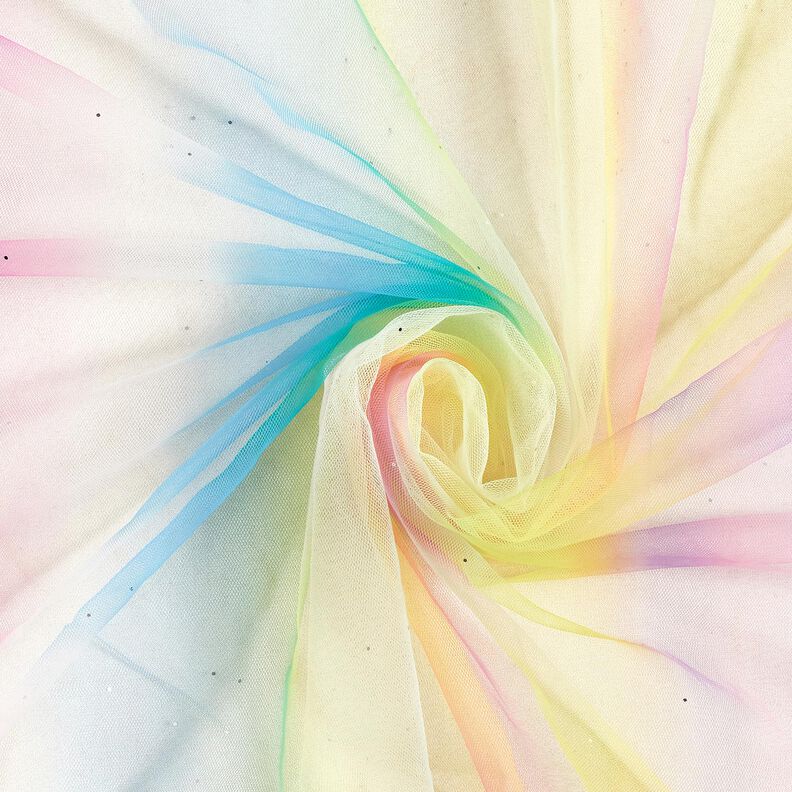 Softmesh Rainbow Glitter Dots &ndash; Knitted and Transparent,  image number 4