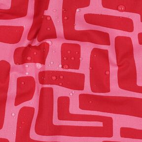 Coated Cotton abstract – red/pink, 