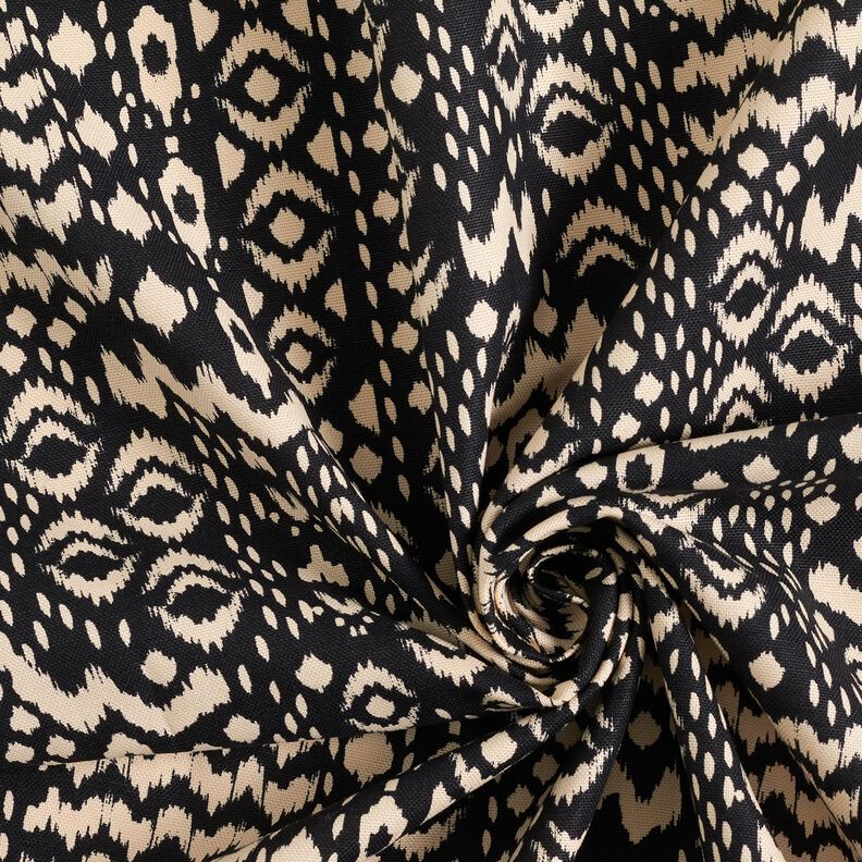 Decor Fabric Canvas ethnic – black/natural,  image number 3