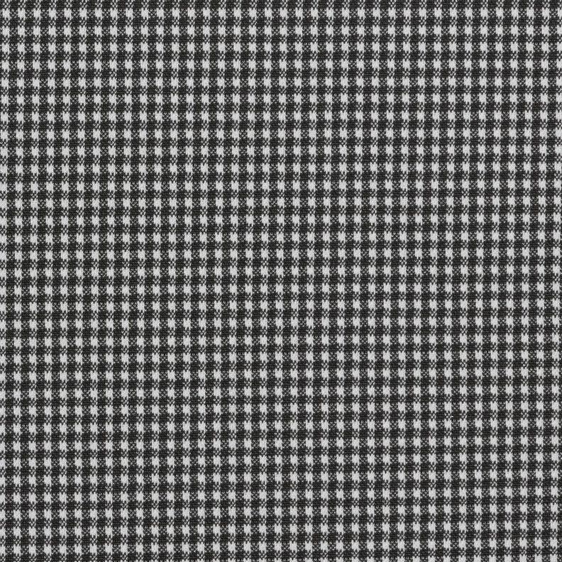 Knitted jacquard small houndstooth check – black/white,  image number 1