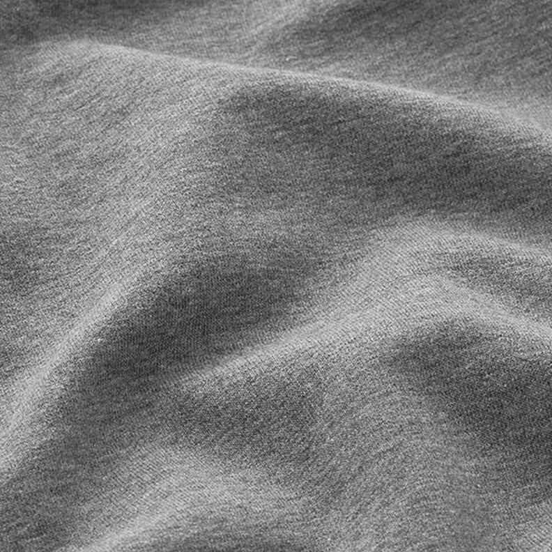 Light Cotton Sweatshirt Fabric Mottled – dark grey,  image number 4