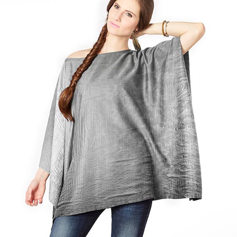 Glamour Lightweight Blouse Fabric – silver,  image number 7
