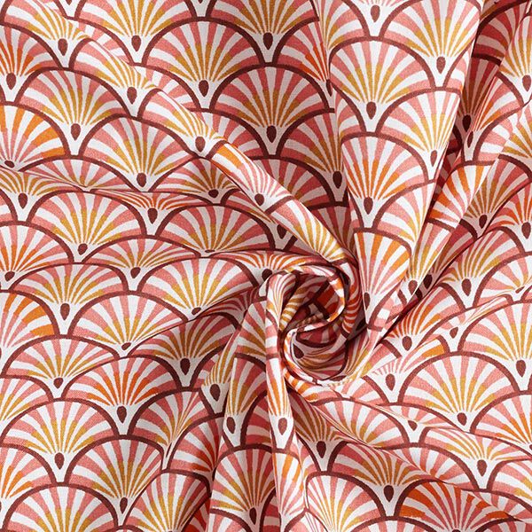 Cretonne Decor Fabric Arches – burgundy,  image number 3