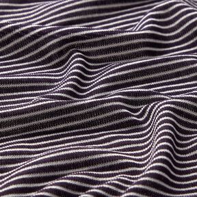 Fine Knit Narrow Stripes – plum/white, 
