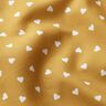Scattered hearts organic cotton poplin – mustard,  thumbnail number 2