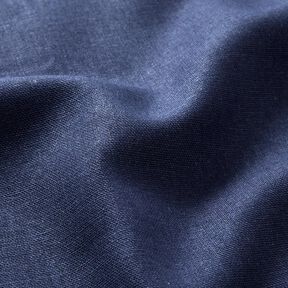 pure heavy linen Plain – navy blue, 