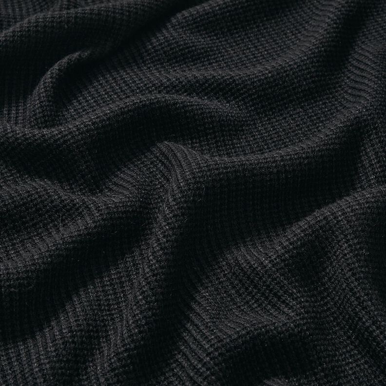 Chunky knit melange – black, image number 2