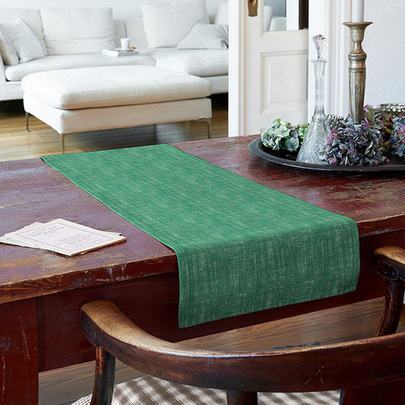 Decor Fabric Jute Plain 150 cm – fir green,  image number 7