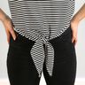 FRAU BILLE - casual knotted top with turn-up sleeves, Studio Schnittreif | XS - L,  thumbnail number 3