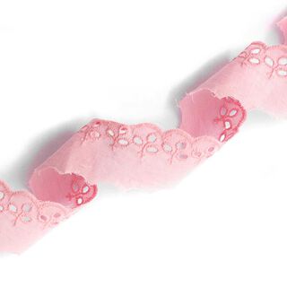 Scalloped Leafy Lace Trim [ 30 mm ] – light pink, 