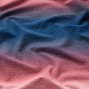Cotton Jersey Ombre | Glitzerpüppi – midnight blue/pale berry, 