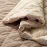 Quilted Fabric Corduroy with fur backing diamonds – taupe,  thumbnail number 2