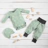 Waffle Jersey Ox-eye daisies – pale mint,  thumbnail number 7