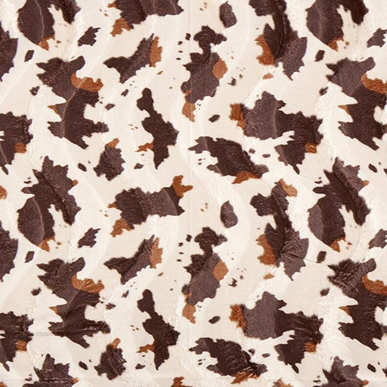 Imitation Fur Cow – brown/white,  image number 1
