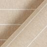 Decorative fabric, canvas wide stripes, recycled – dark beige,  thumbnail number 4