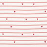 Cotton Jersey stripes and hearts – offwhite/dusky pink,  thumbnail number 1