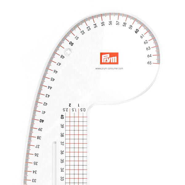 Curve Ruler 40 x 65 cm – transparent | Prym,  image number 2