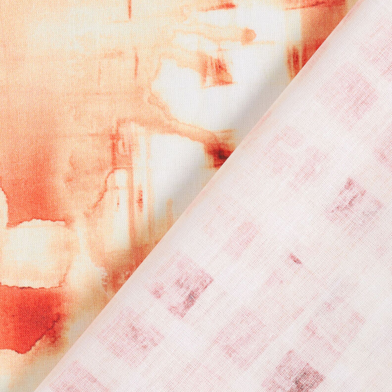GOTS Cotton Batiste border fabric checks with colour gradient | TCC x LOOKS by Wolfgang Joop – fire,  image number 6