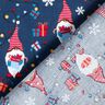 Cotton Poplin Christmas gnomes – navy blue/red,  thumbnail number 4
