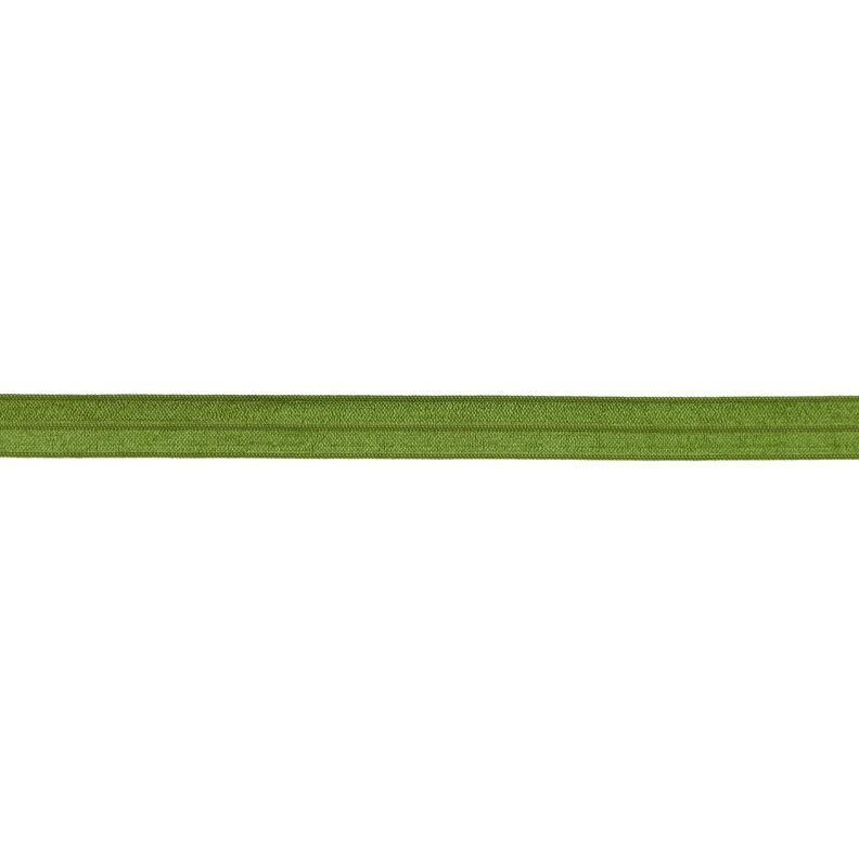 Elasticated Edging  shiny [15 mm] – olive,  image number 1
