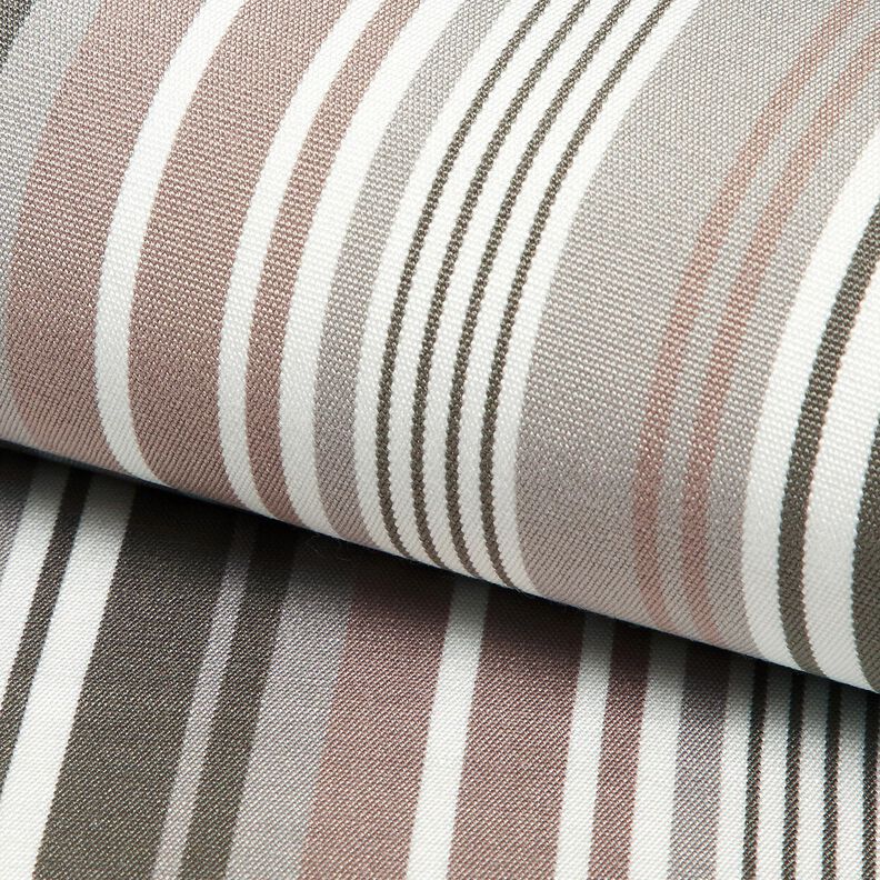 Outdoor Deckchair fabric Longitudinal stripes 44 cm – light brown/light grey,  image number 5