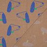 Cotton Jersey Dogs | Poppy Fabrics – light brown/royal blue,  thumbnail number 4