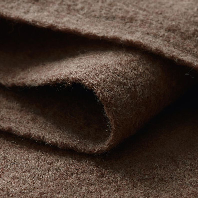 Fulled woollen loden Mottled – brown, image number 4
