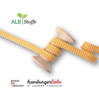 Organic Braided Twist Me Dots [ 15 mm ] | Albstoffe – orange/white, 