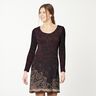 Cotton JerseyBorder Fabric Mandala with gold speckles | Glitzerpüppi – black brown/gold,  thumbnail number 6