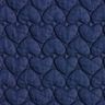 Denim Quilted Fabric hearts – midnight blue,  thumbnail number 1
