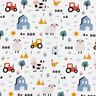 Cotton Poplin Farmyard – white,  thumbnail number 1