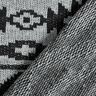 Knitted fabric ikat pattern – grey/black,  thumbnail number 4
