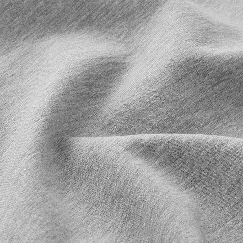 Light Cotton Sweatshirt Fabric Mottled – light grey,  image number 4