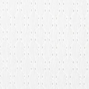 Crinkle jersey broderie anglaise – white, 