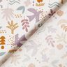 Cotton Cretonne abstract birds – offwhite/pastel violet,  thumbnail number 4
