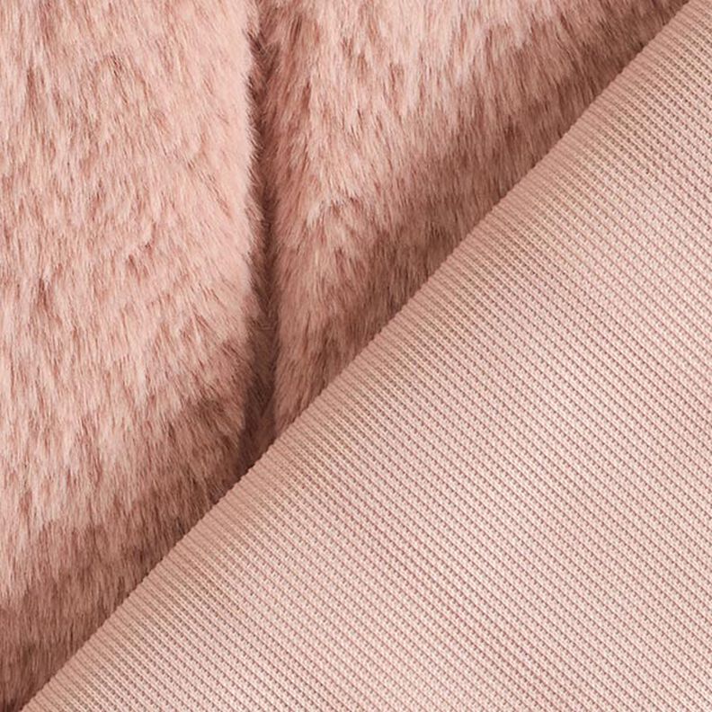 Faux Fur Stripes – dusky pink,  image number 4